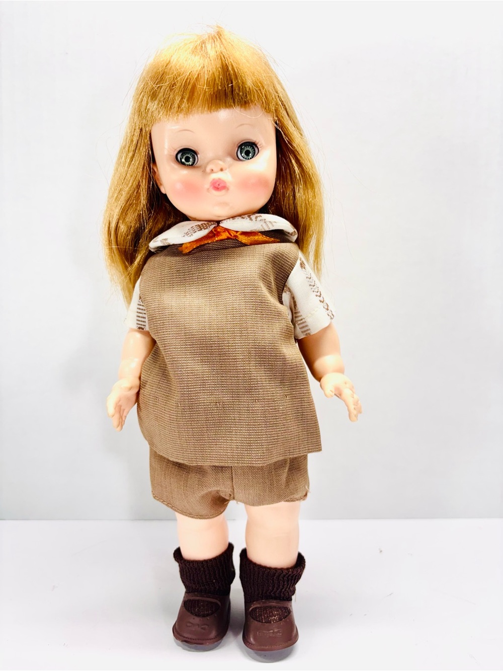 Effanbee Brownie Girl Scout Doll Missing Hat 1966 Vintage 11-944